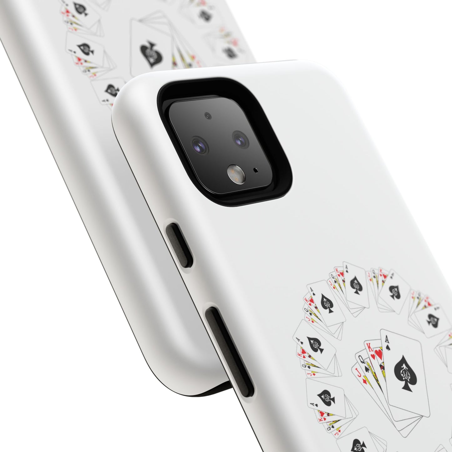 Tough Cases Phone Case, Floral Playing Cards Design, Cute Gift for Gamers, Unique Accessories for Friends, Fun Party Favor