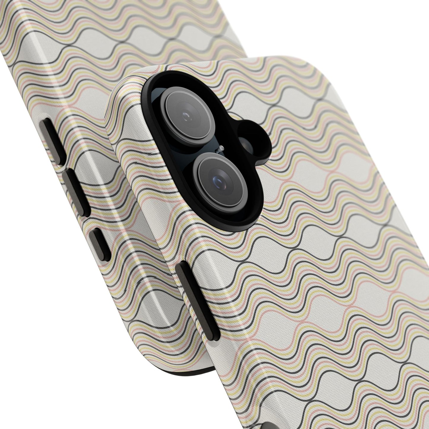 Stylish Phone Case for Tough Protection, Wavy Design, Chic Accessory, Gift for Her, Trendy Tech, Holiday Gift Idea