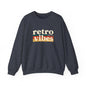 Retro Vibes Crewneck Sweatshirt, Unisex Vintage Style, Cozy Fall Fashion, Gift for Music Lovers, Chill Weekend Wear