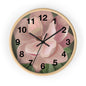 Floral Wall Clock - Elegant Timepiece, Home Decor, Gift for Flower Lovers, Mother's Day, Spring Decor, Nature Inspired