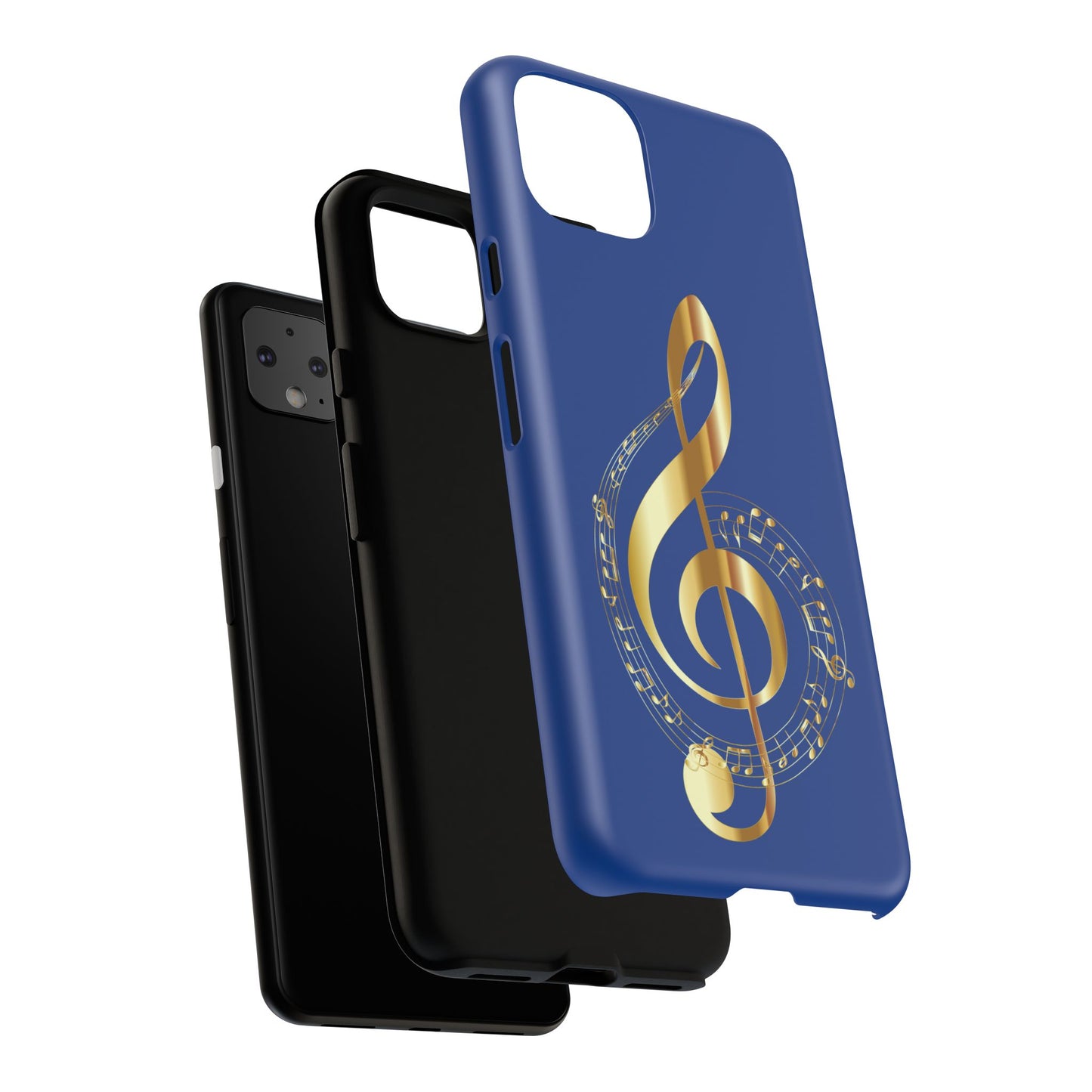 Tough Cases Blue and Gold Musical Note