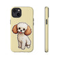 Cute Dog Phone Case, Pet Lover Gift, Custom Phone Cover, Cartoon Dog Case, Durable Phone Accessory