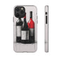 Wine Lover's Phone Case, Tough Phone Cover, Artistic Wine Design, Gift for Wine Enthusiasts, Customizable Case, Unique Wine Art