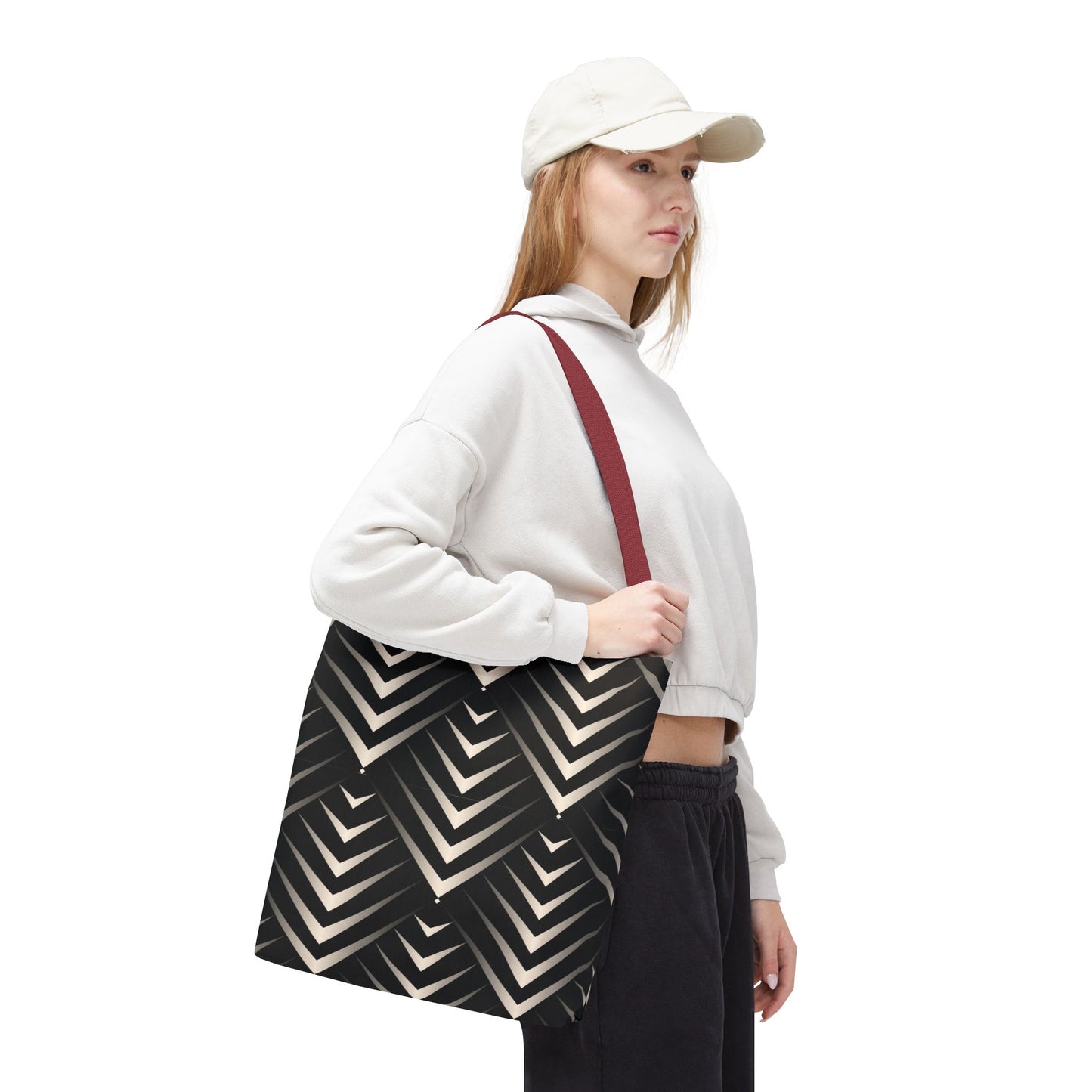 Chic Geometric Tote Bag, Stylish Everyday Bag, Reusable Shopping Tote, Eco-Friendly Gift, Fashion Accessory for All Occasions