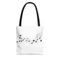 Musical Notes Tote Bag | Perfect for Music Lovers, Eco-Friendly Shopping
