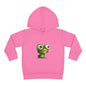 Whimsical Toddler Frog Pullover Hoodie, Cute Kids Fleece Sweater, Playful Toddler Clothing, Children's Gift, Animal Lover Apparel