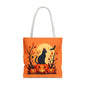 Halloween Cat Tote Bag | Spooky Halloween Accessory, Trick or Treat, Gift for Cat Lovers, Fall Fashion Must-Have, Pumpkin Decor
