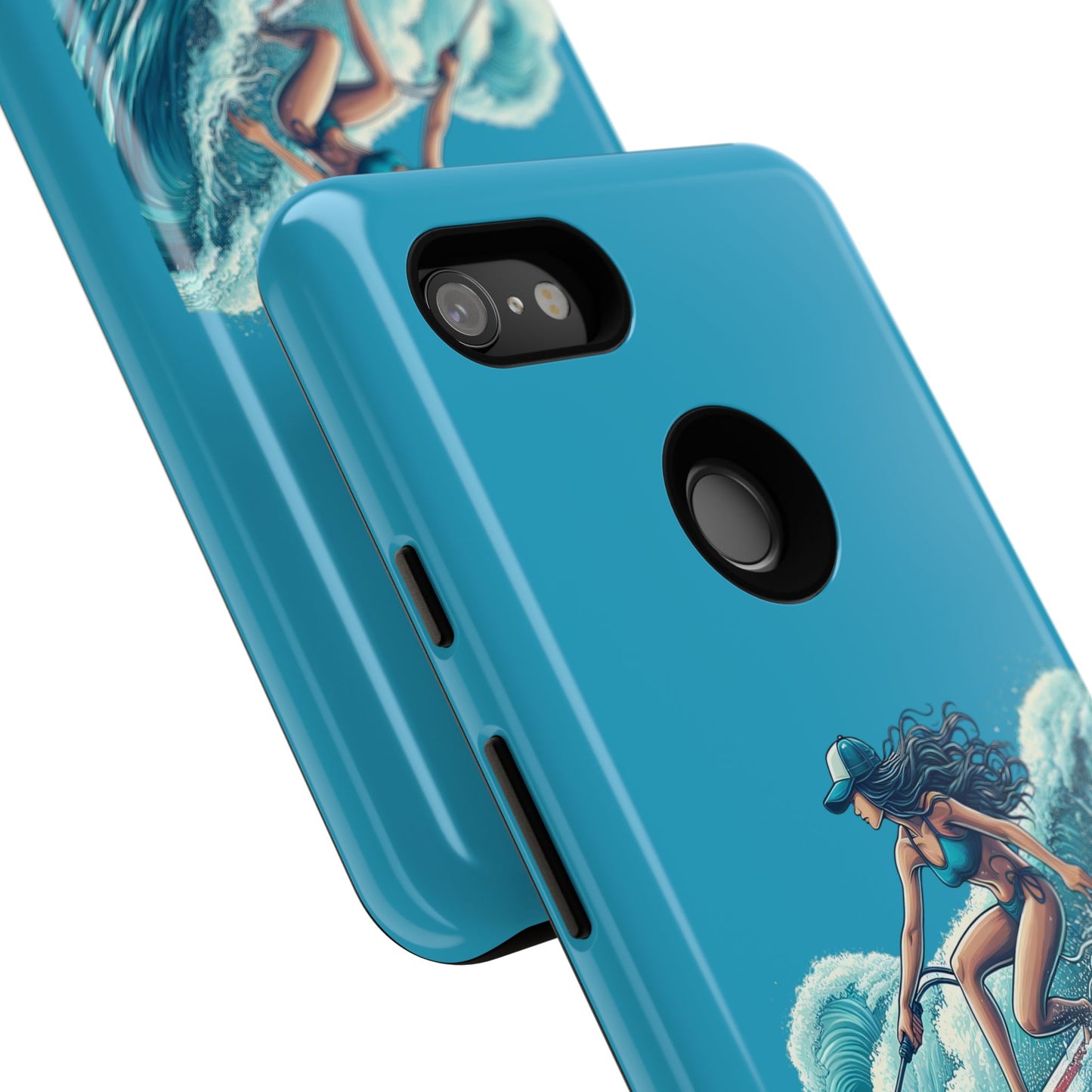 Surfing Phone Case, Coastal Vibes Phone Cover, Tough Cases for Beach Lovers, Ocean Art Phone Accessories, Summer Gift Idea