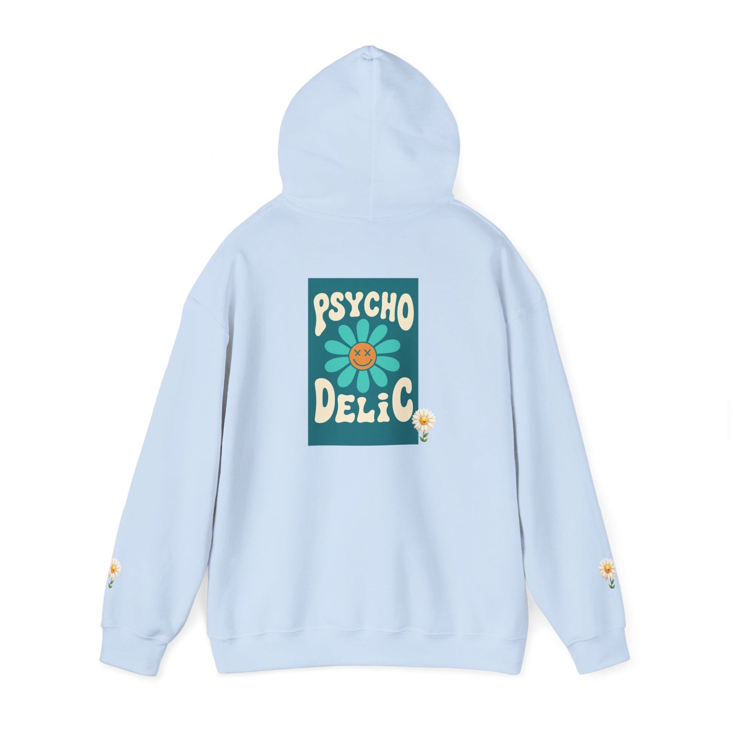 Psychedelic Floral Hoodie, Cozy Sweatshirt for Casual Style, Gift for Flower Lovers, Cute Streetwear, Spring Fashion, Art Tee