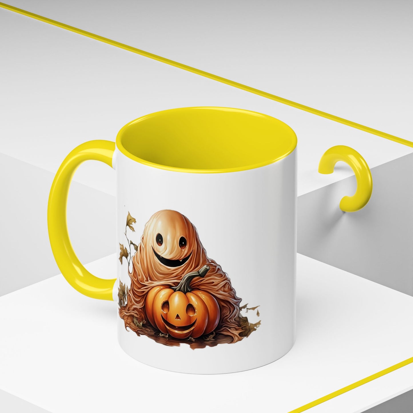 Whimsical Halloween Coffee Mug | Pumpkin-Inspired Drinkware, Cute Fall Decor, Gift for Pumpkin Lovers, Cozy Autumn Vibe