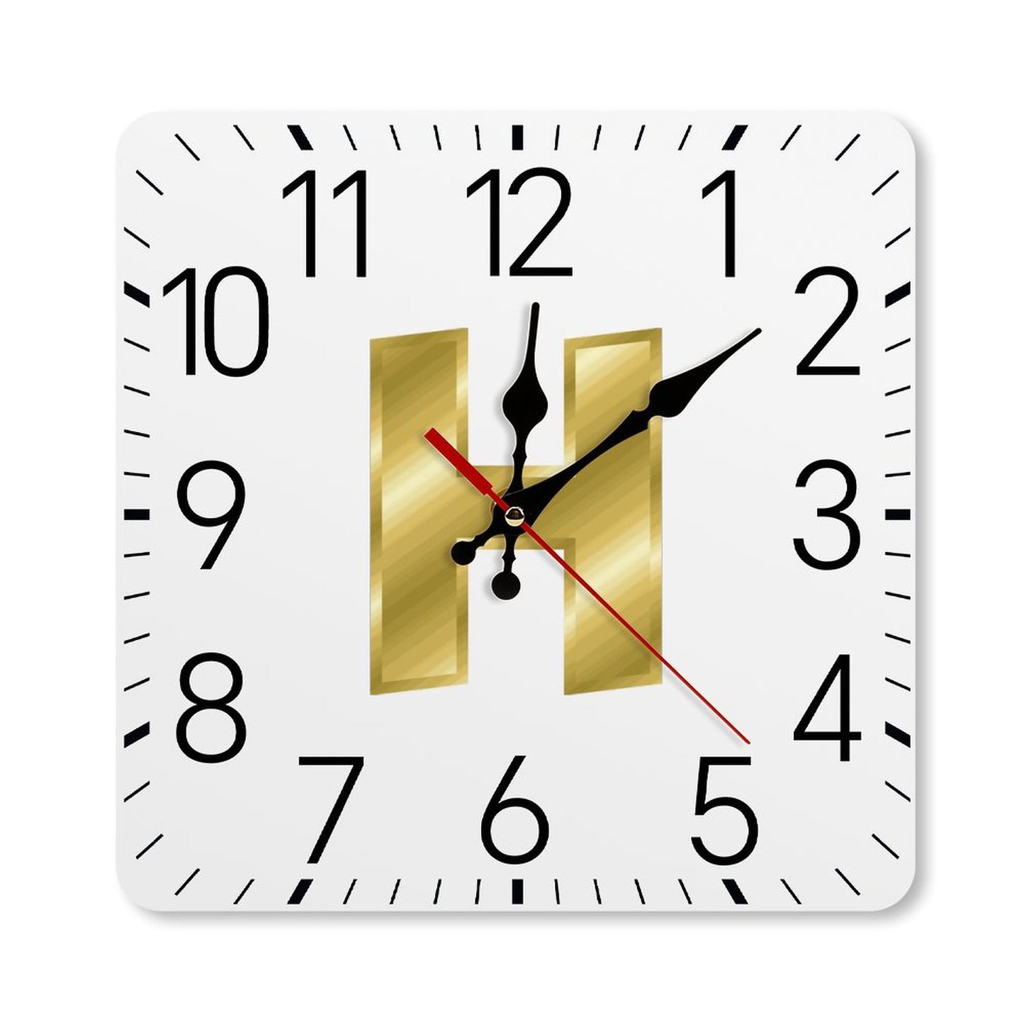 Square Wall Clock-9.8"x9.8"/25x25cm