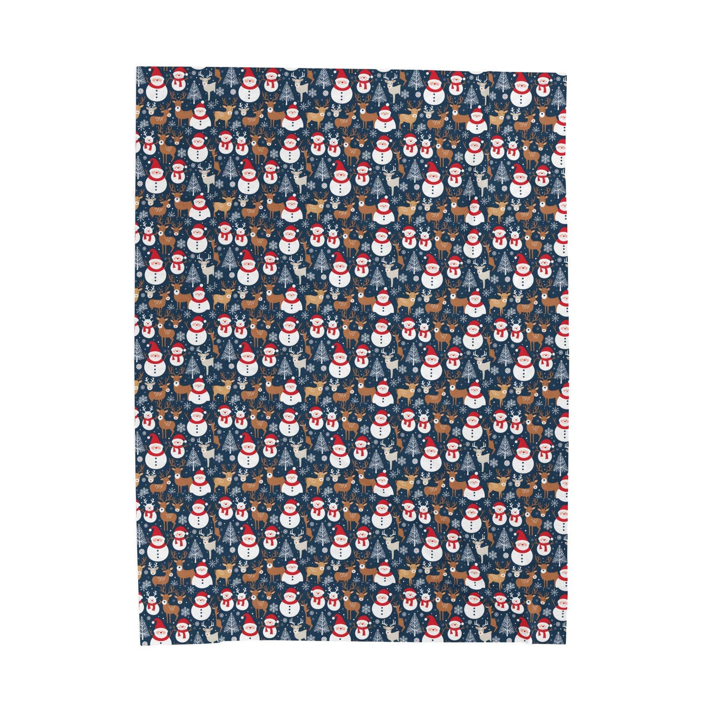 Holiday Snowman Plush Blanket — Cozy Velveteen Throw for Christmas