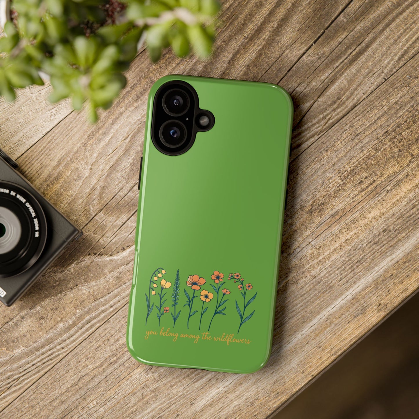 Floral Phone Case - You Belong Among the Wildflowers, Botanical Gift, Eco-Friendly Phone Accessory, Nature Lover Statement
