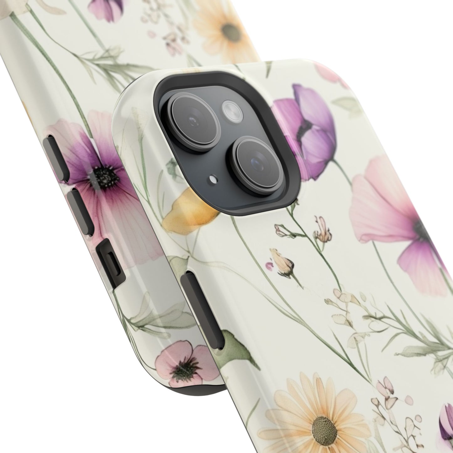 Floral Watercolor Magnetic Impact-Resistant Phone Case