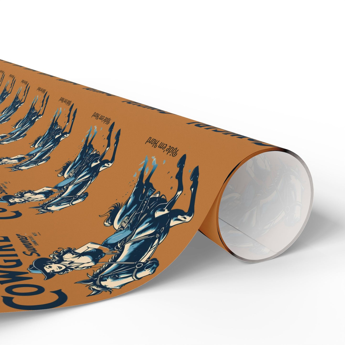 Cowgirl-Themed Wrapping Paper, Perfect for Birthdays, Holidays, Gift Wrapping, Western Parties, Unique Cowgirl Gifts