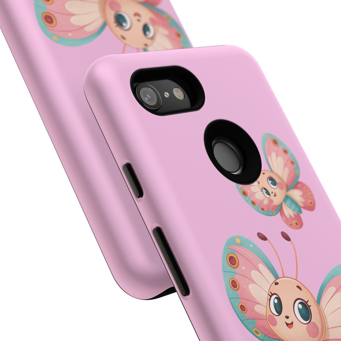 Cute Butterfly Phone Case, Tough Phone Cover, Girly Phone Accessory, Unique Gift for Her, Kids Phone Case, Floral Design Case