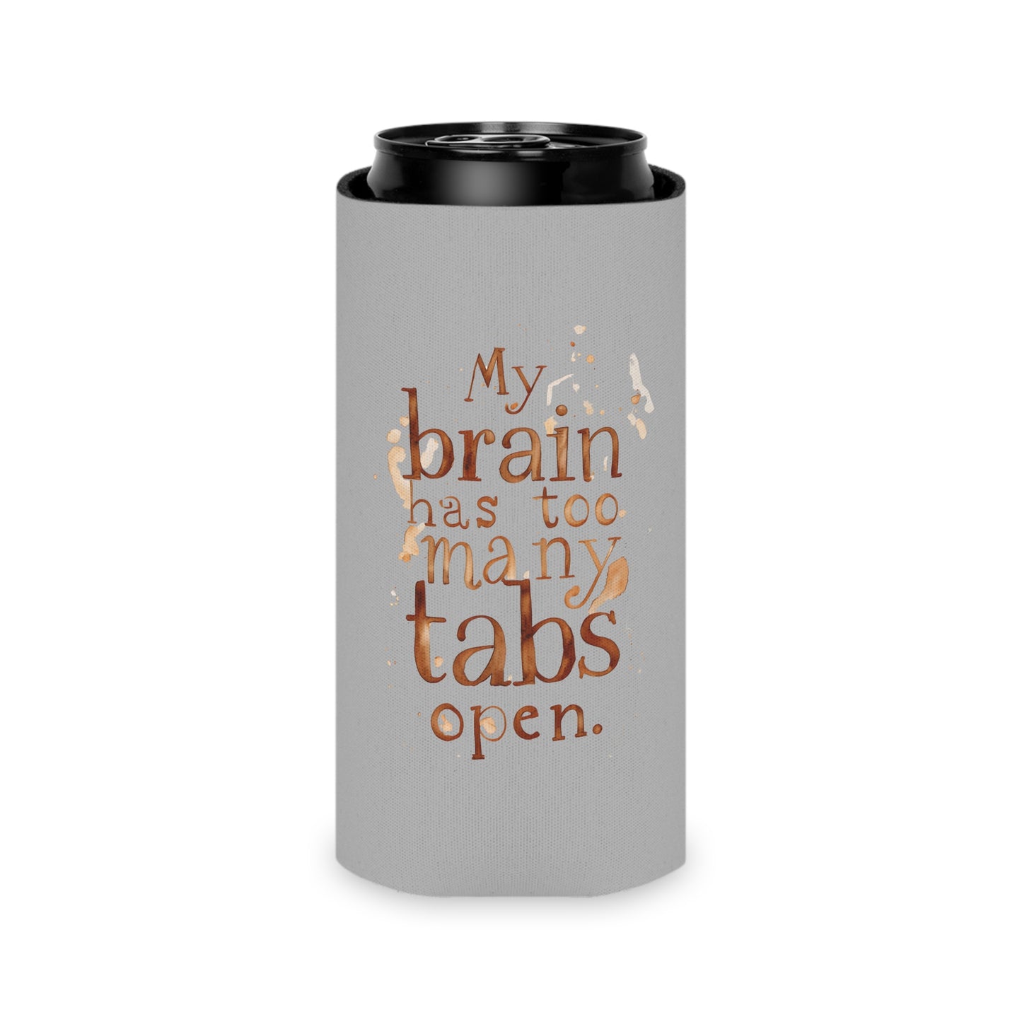 Brainy Can Cooler - Quirky Drink Sleeve, Funny Gift for Friends, Birthday, Party, Summer BBQ, Conversation Starter