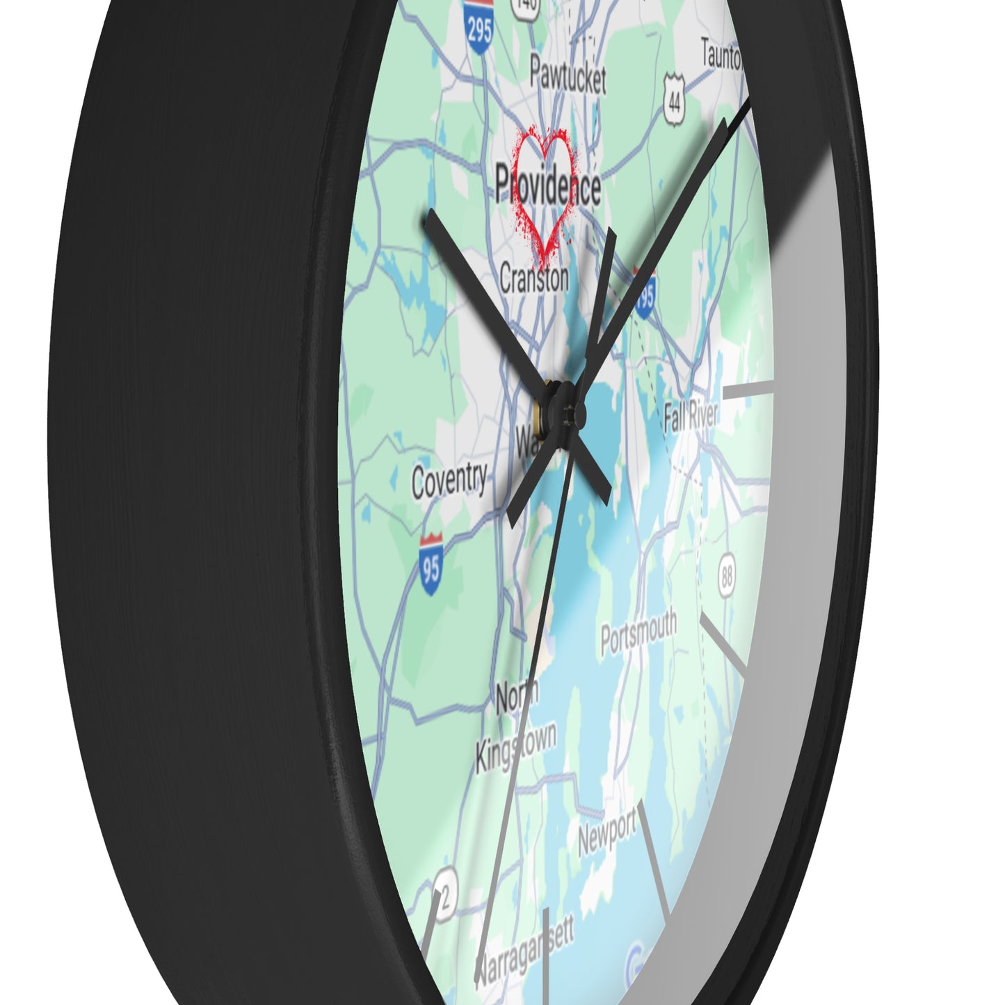 Personalized Providence Map Wall Clock | Unique Home Decor, Gift for New Home, Custom Location Clock, Modern Wall Art, Housewarming Gift