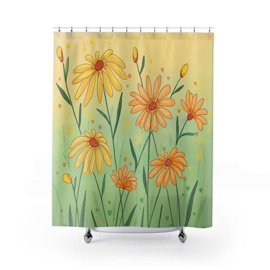 Cheerful Floral Shower Curtains | Bright Bathroom Decor | Spring Vibes, Gifts for Home, Boho Shower Decor, Bathroom Accessories, [...]