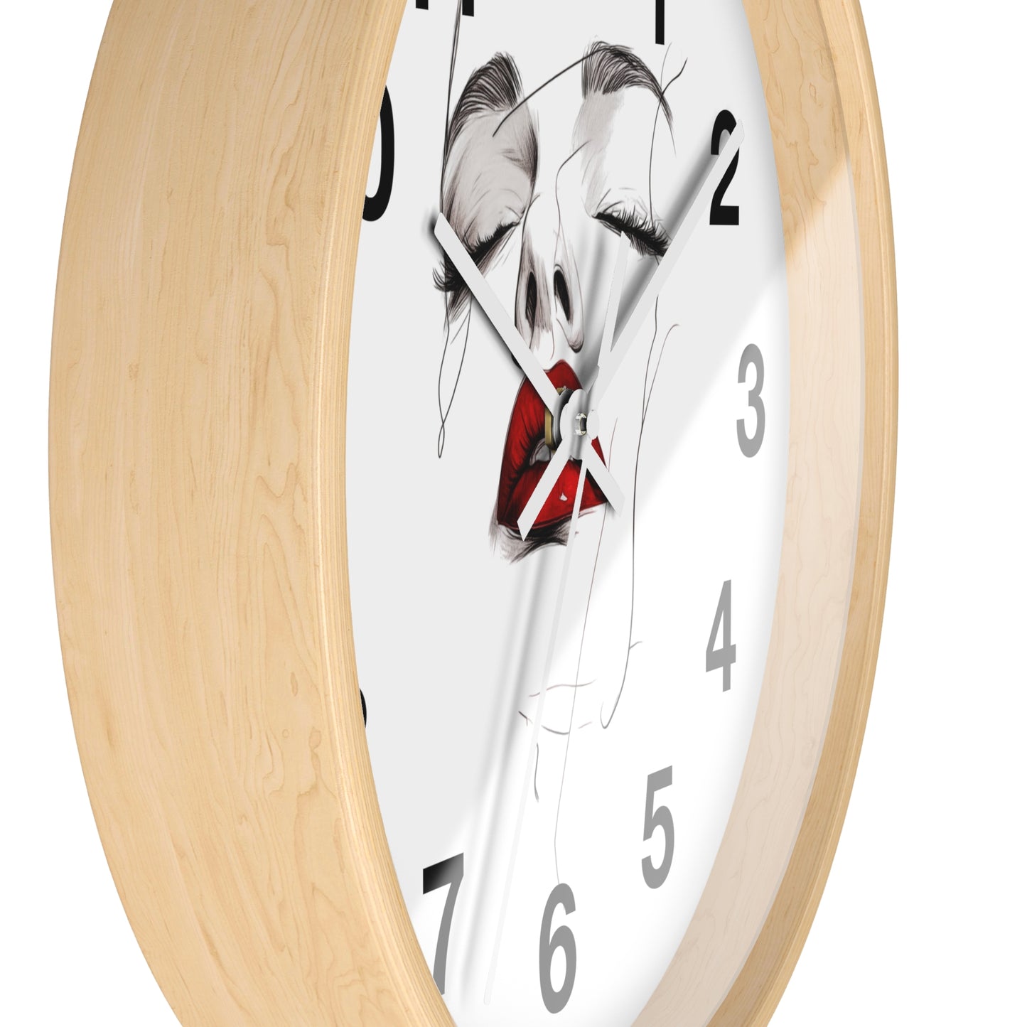 Stylish Art Deco Wall Clock, Modern Home Decor, Unique Gift for Her, Elegant Timepiece, Living Room Art