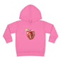 Cute Apple Toddler Pullover Fleece Hoodie - Cozy, Fun, Playful Kidswear, Perfect Gift for Birthdays, Play Dates, or Fall Outings