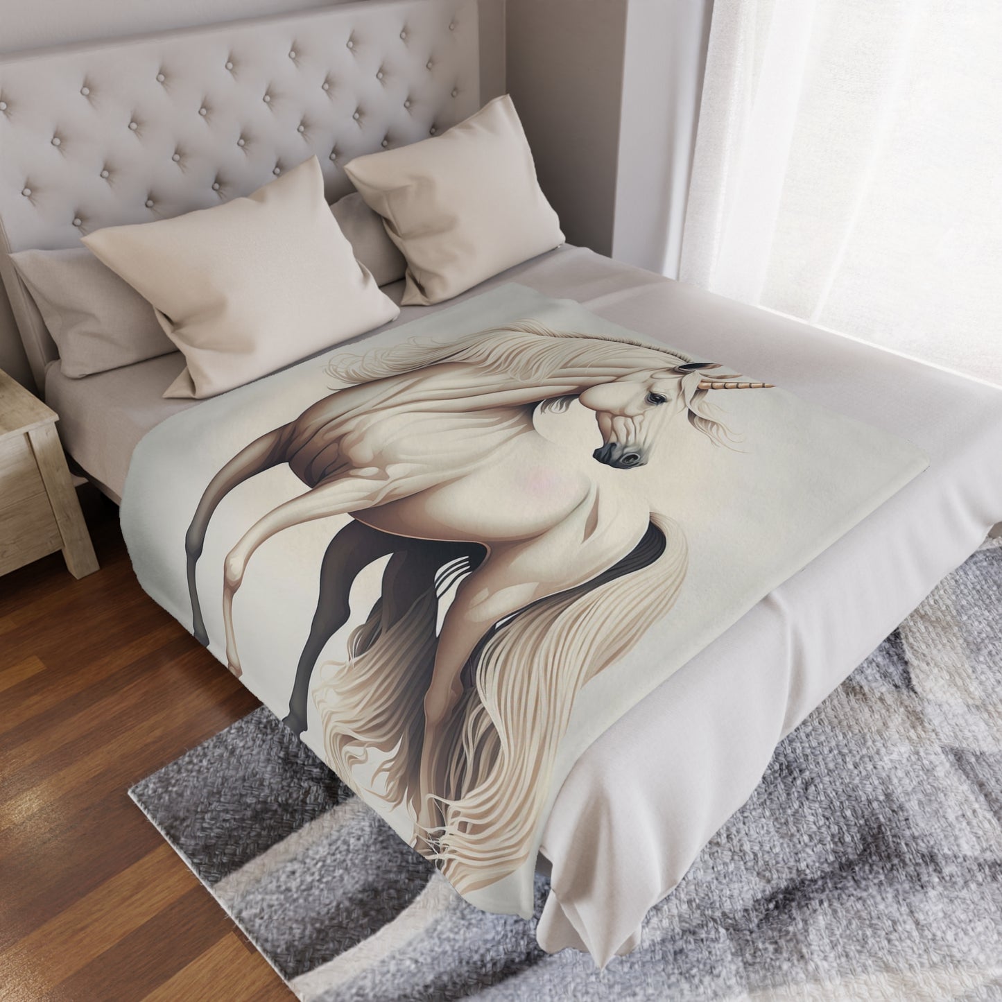 Unicorn Minky Blanket — Soft Plush Fantasy Throw for Kids & Adults