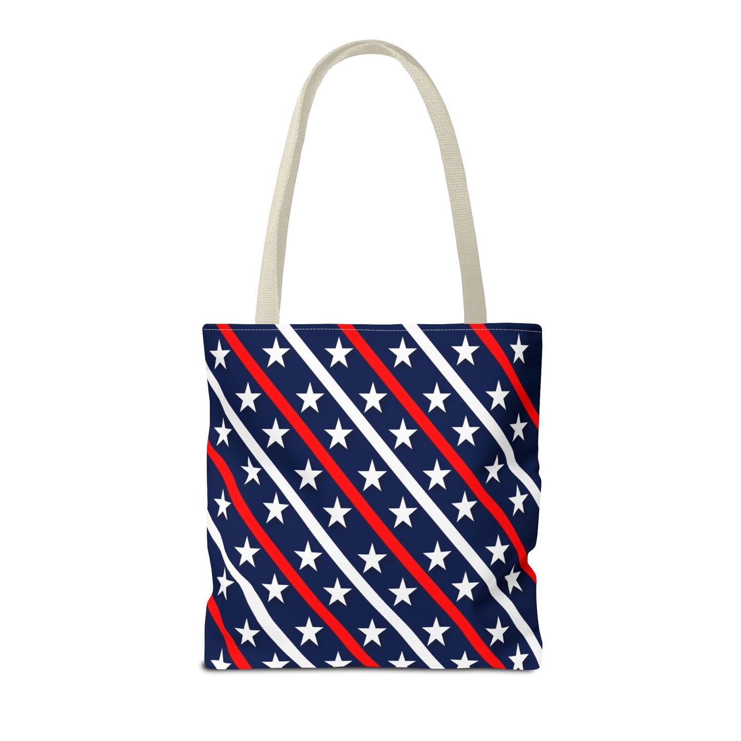 Patriotic Tote Bag, USA Flag Inspired, Star Patterned Purse, Summer BBQ, Independence Day, Memorial Day, Everyday Use