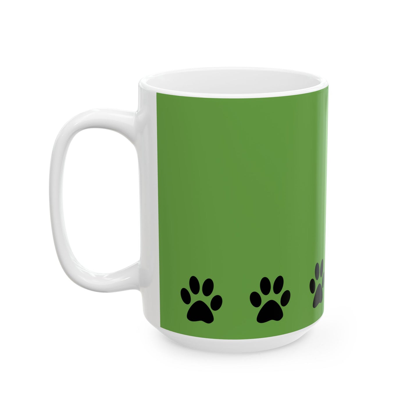Paw Print Ceramic Mug - Ideal for Pet Lovers, Dog Owners, Animal Enthusiasts, Gift for Pet Birthdays, Cozy Coffee Moments, Kitchen Decor