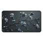 Floral Branch Desk Mat — Dark Blue Cherry Blossom Mouse Pad