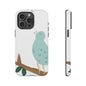 Birdsong Phone Case — Cute Blue Bird on Branch Protective Case