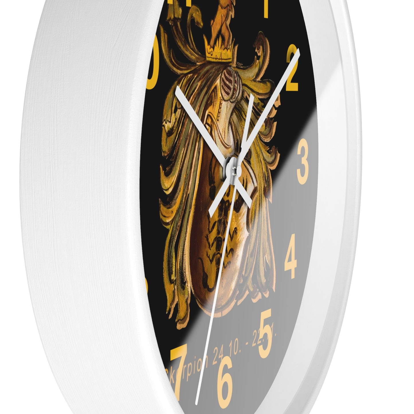 Zodiac Scorpio Wall Clock, Astrological Decor, Scorpio Birthday Gift
