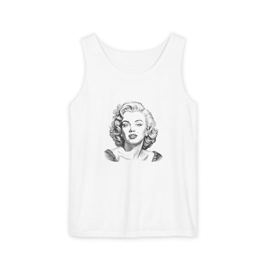 Vintage Marilyn Monroe Tank Top for Unisex, Retro Beachwear, Summer Casual Style, Gift for Movie Lovers, Classic Graphic Apparel