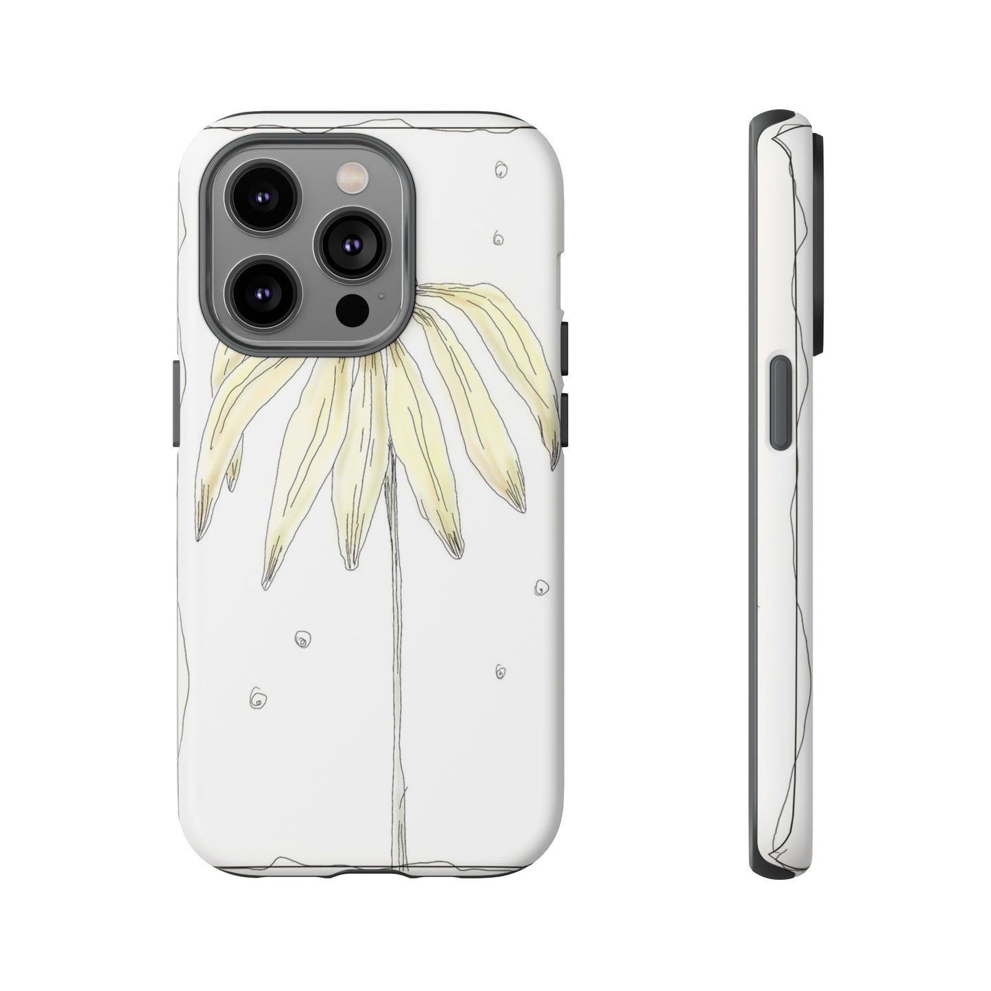 Flower Phone Case with Delicate Design, Tough Phone Cover, Nature Lover Gift, Floral Tech Accessory, Stylish Phone Protection