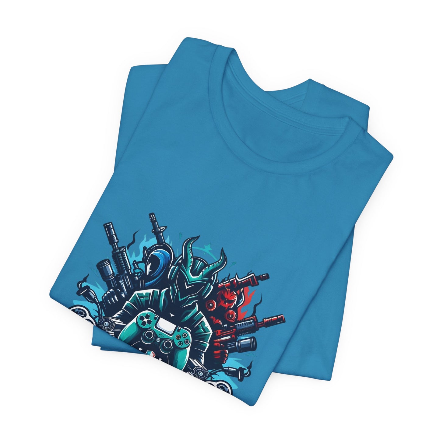 Gaming Controller Emblem Tee — Esports Gamer Graphic T-Shirt