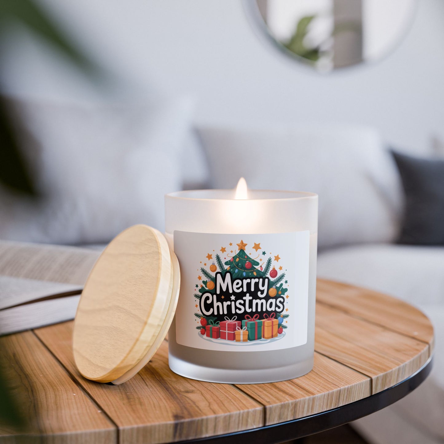 Festive Christmas Candle, Holiday Scented Gift, Merry Christmas Decor, Seasonal Aromatherapy, Home Fragrance