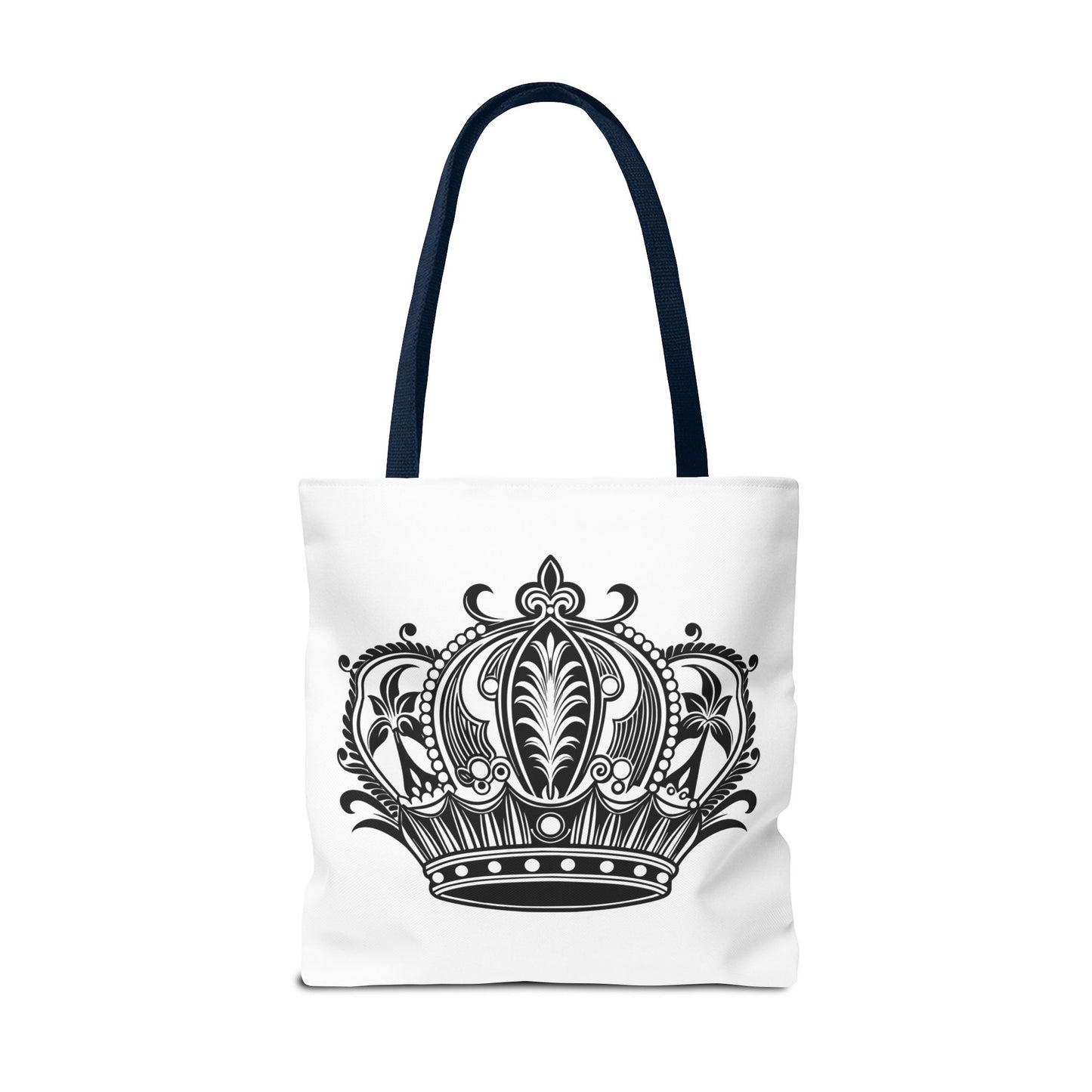 Crown Design Tote Bag, Royal Style Shopping Tote, Chic Grocery Bag, Gift for Her, Fashionable Accessories