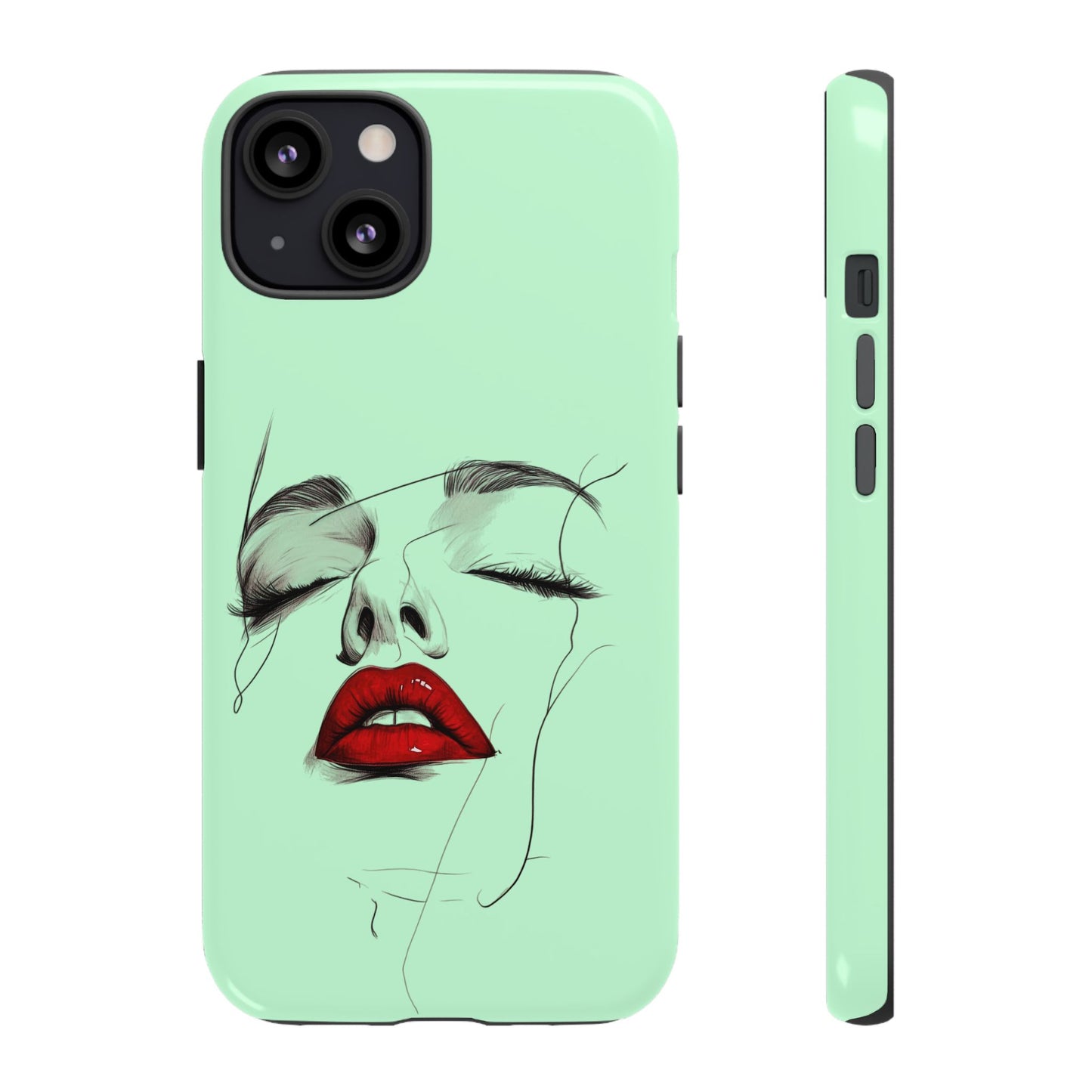 Stylish Phone Case, Artistic Phone Cover, Trendy Tech Accessory, Unique Cell Phone Protector, Gift for Her, Modern Aesthetic