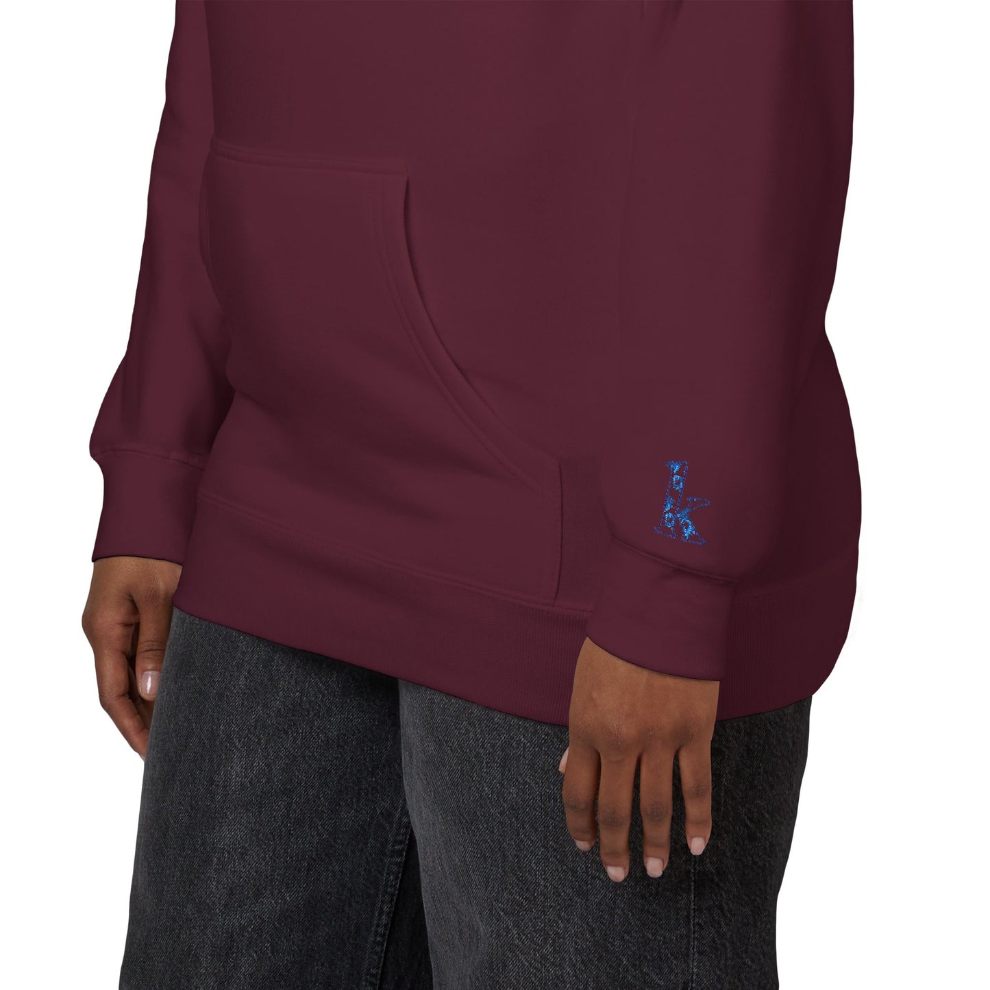 Cozy Floral Monogram Fleece Hoodie for Unisex - Perfect Gift for Birthdays, Valentine’s Day, Casual Wear, Adventure