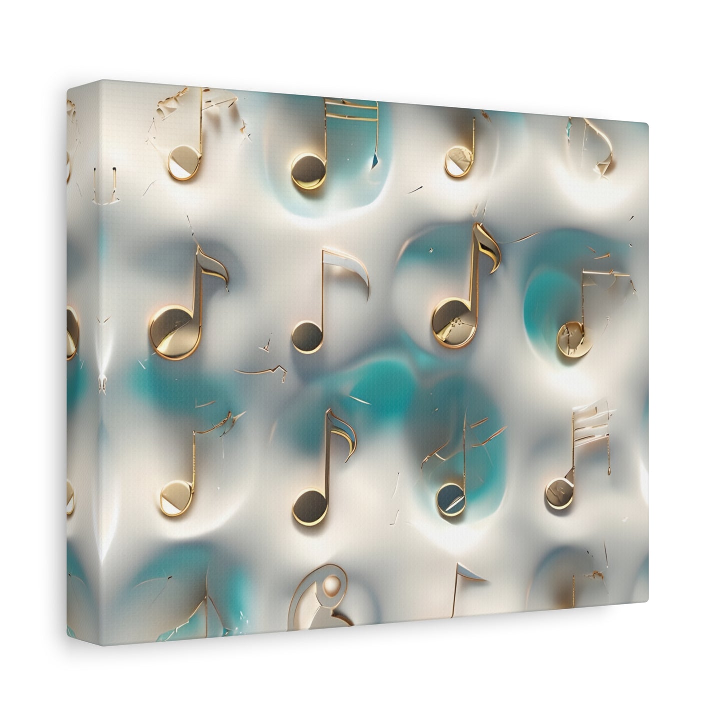 Musical Notes Wall Art Canvas, Elegant Home Decor, Perfect for Musicians, Music Lovers, Gifts for Music Teachers, Unique Art Piece
