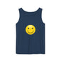 Smiley Face Tank Top, Summer Shirt, Casual Wear, Beach Outing, Gift for Friends, Positive Vibes Apparel