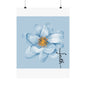 Faith-Inspired Matte Vertical Posters, Floral Wall Art, Motivational Decor