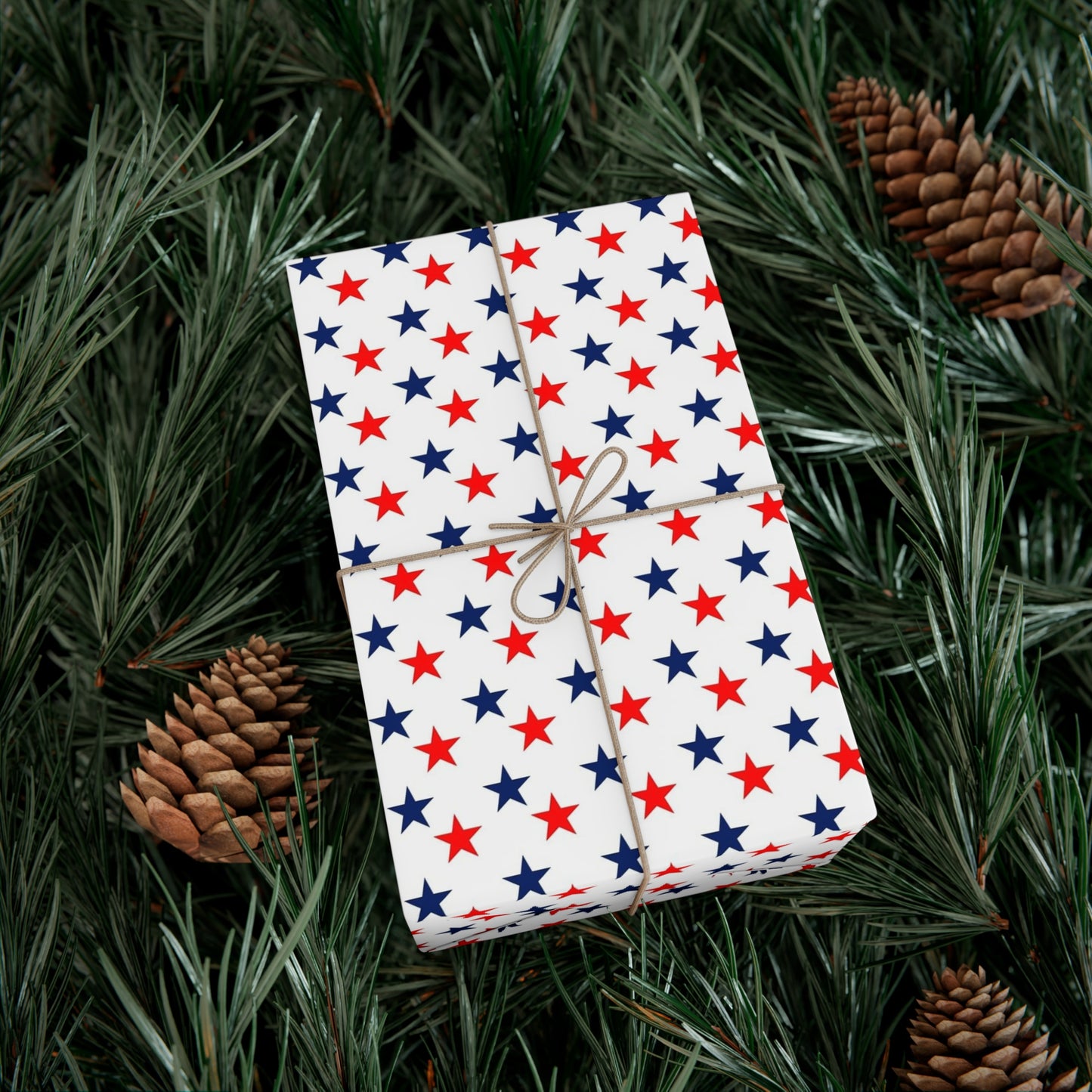 Gift Wrap Papers stars red white and blue