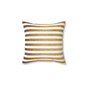 Golden Stripes Decorative Pillow, Modern Home Decor, Cozy Living Room Cushion, Throw Pillow for Bed, Gift for Housewarming