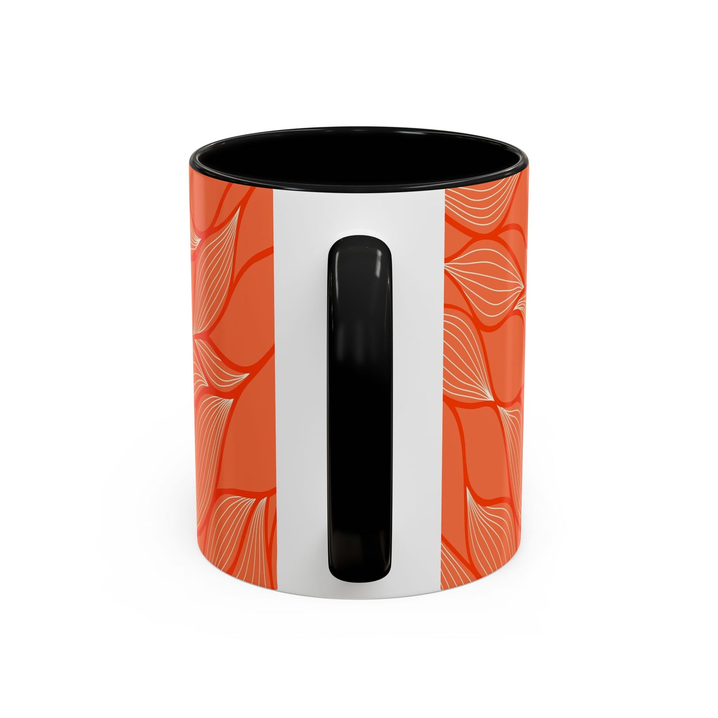 Stylish Accent Coffee Mug, Floral Pattern Drinkware, Unique Gift for Coffee Lovers, Home Decor, Kitchenware, Vibrant Design