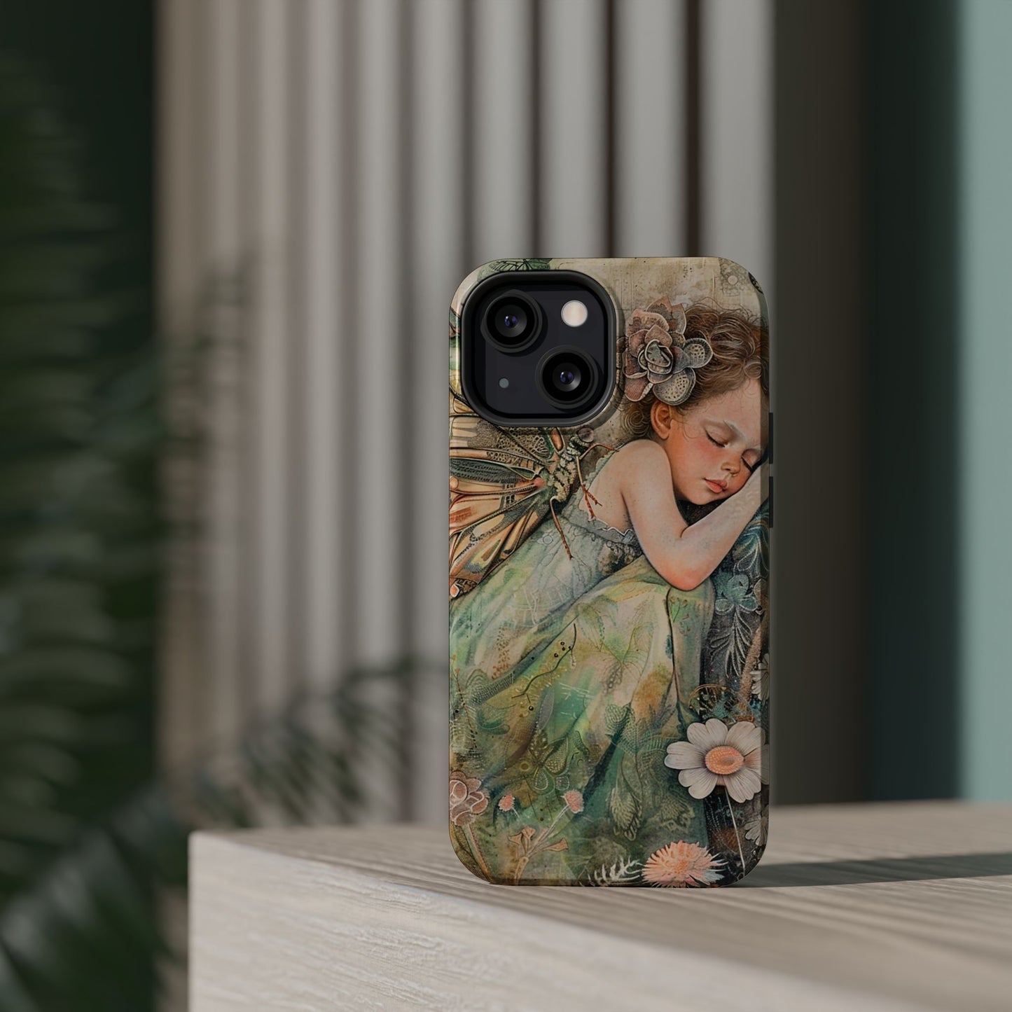 Fairy Sleeping Phone Case — Magnetic Impact-Resistant iPhone Cover