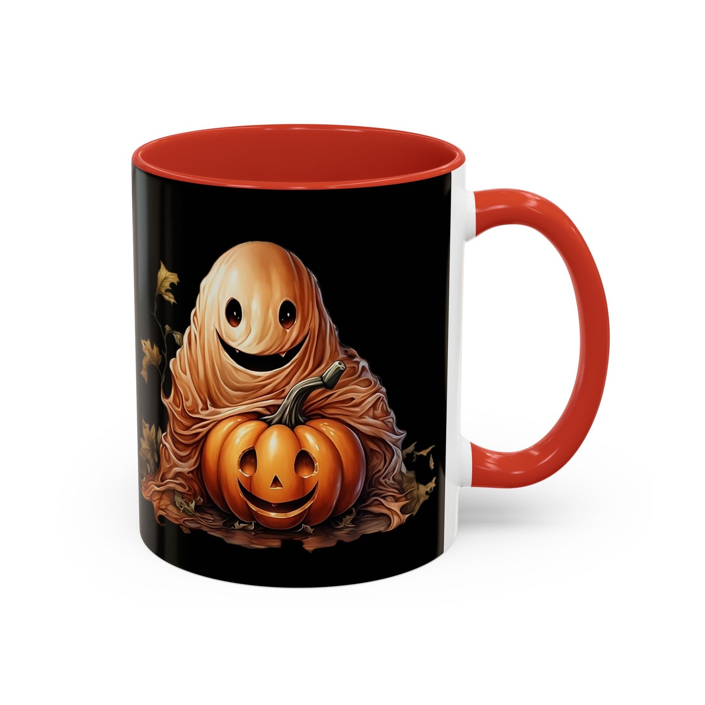 Halloween Ghost Pumpkin Coffee Mug, Spooky Drinkware, Fall Decor, Halloween Gift, Pumpkin Spice Lover's Mug