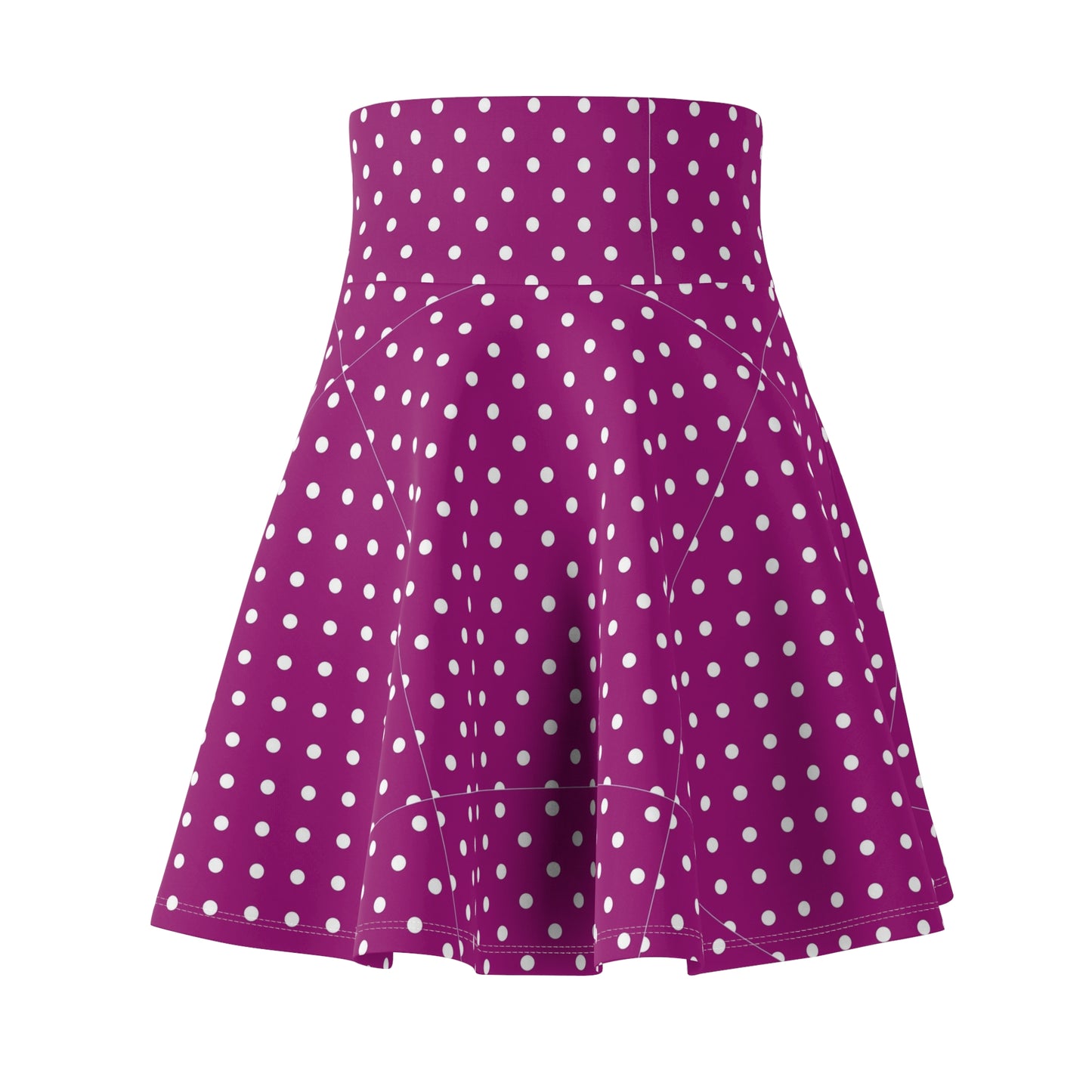 Polka Dot Women's Skater Skirt, Fun Casual Skirt, Summer Fashion, Twirl Skirt, Party Outfit, Vintage Style