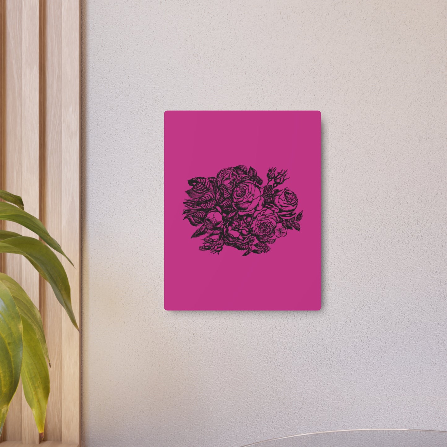 Floral Metal Art Sign, Elegant Wall Decor, Home Decoration, Gift for Garden Lovers, Mother's Day Present, Rustic Home Art