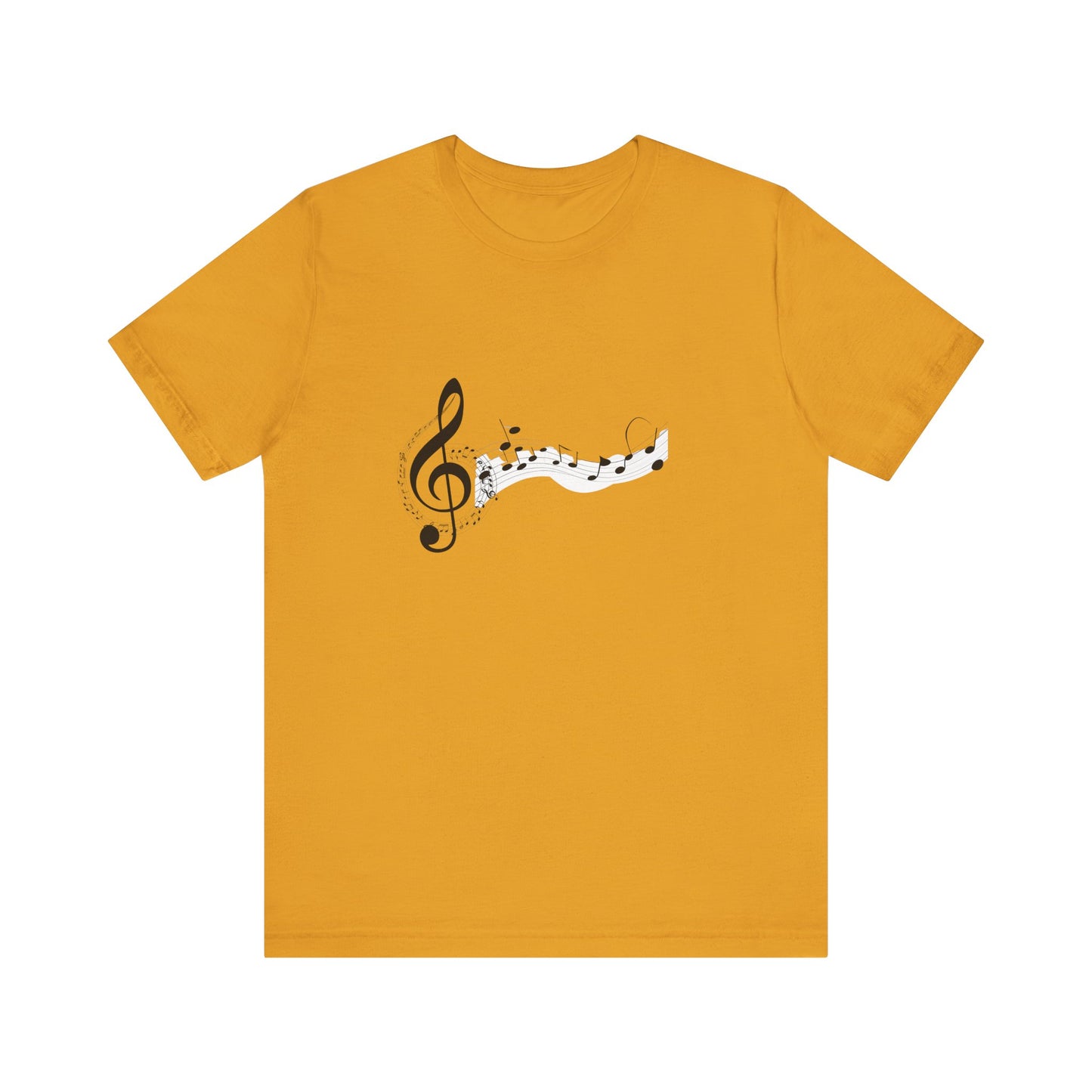 Musical Notes Short Sleeve Tee for Music Lovers