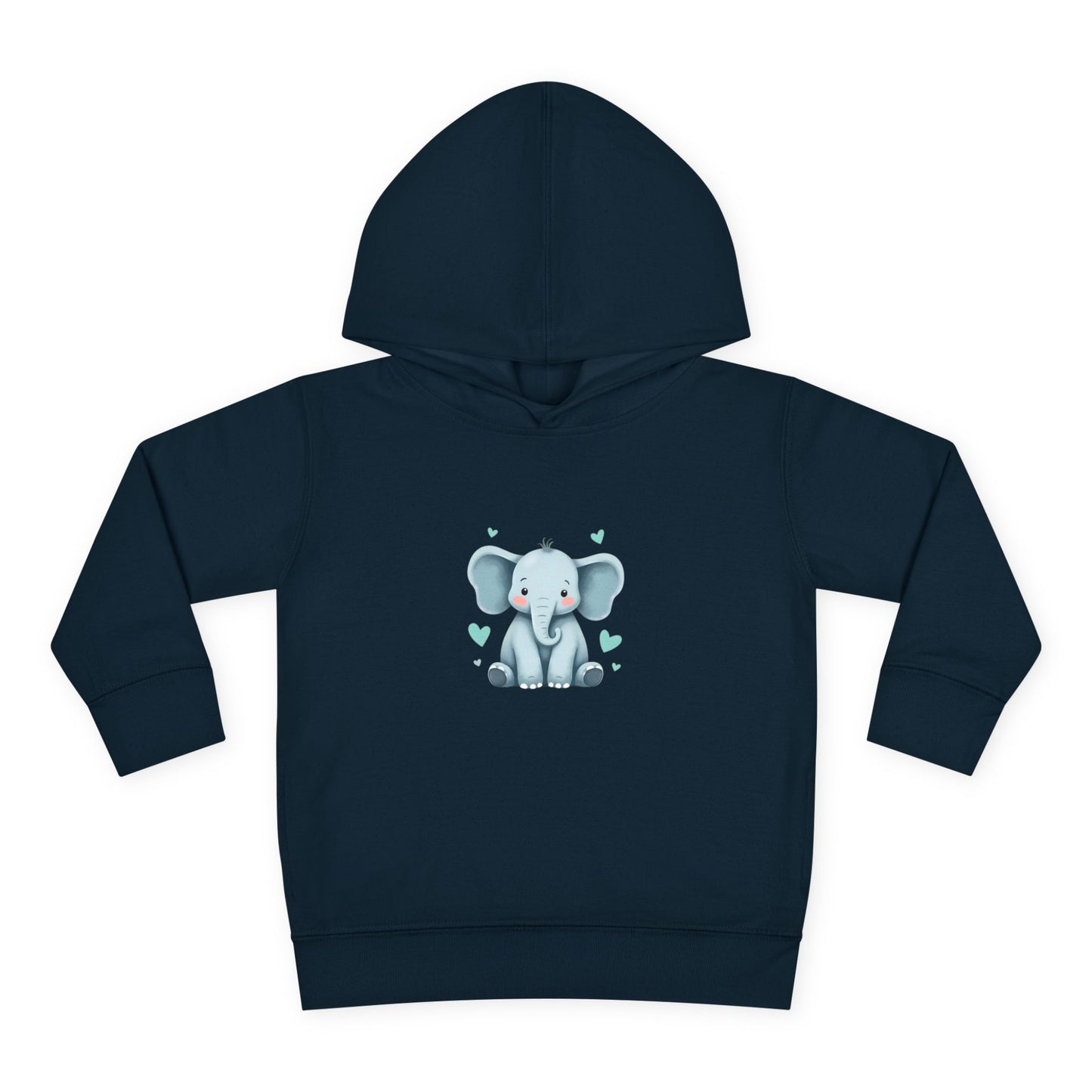Adorable Elephant Toddler Fleece Hoodie, Kids Pullover, Baby Shower Gift, Birthday Present, Cute Animal Apparel, Cozy Toddler Wear